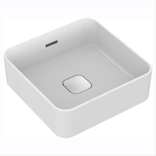 Ideal Standard Strada II 40cm Square Vessel Basin with Overflow, Clicker Waste