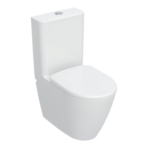 Geberit Smyle 3-in-1 Rimless Close-Coupled Toilet Pack with Pan, Cistern & Soft Close Seat