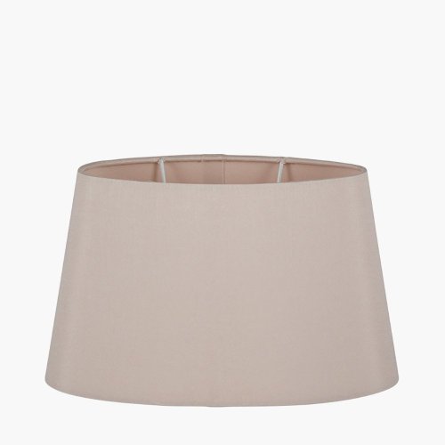 Pacific Lifestyle Martha Oval Polysilk Tapered Lampshade 30cm - Taupe