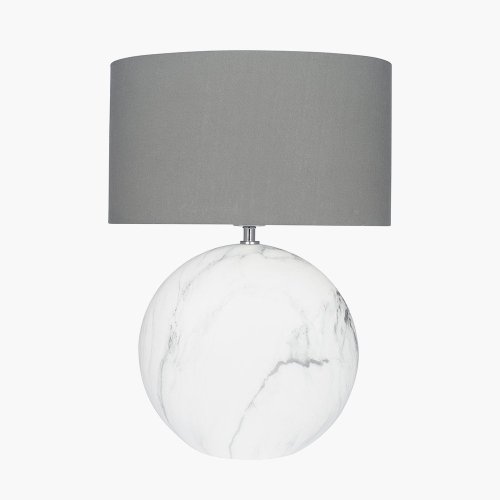 Pacific Lifestyle Crestola Marble Effect Ceramic Table Lamp