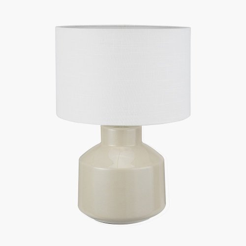 Pacific Lifestyle Nora Crackle Effect Table Lamp - Cream