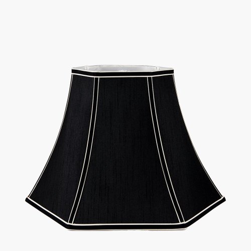 Pacific Lifestyle Lyla Polysilk Bowed Lampshade 30cm - Black