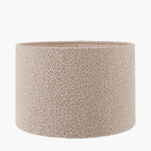 Pacific Lifestyle Rouen Boucle Cylinder Lampshade 35cm - Taupe