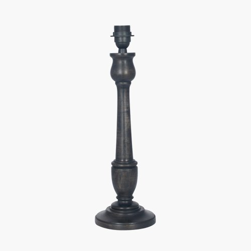 Pacific Lifestyle Captiva Mango Wood Table Lamp Base - Antique Black