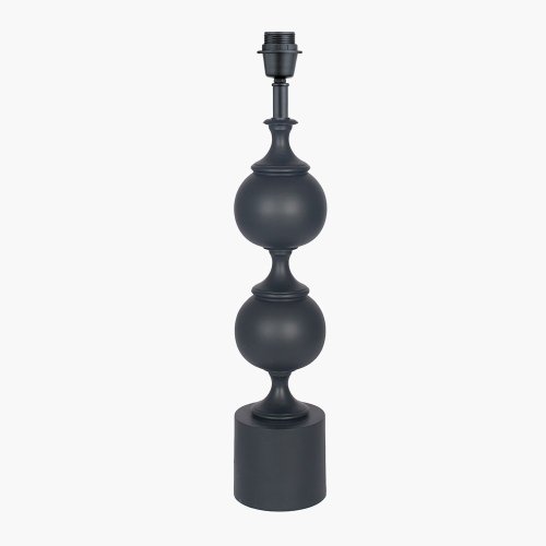 Pacific Lifestyle Asilah Aluminium Tall Footed Table Lamp Base - Matt Black