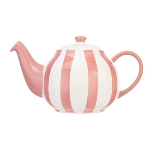Siip Wide Vertical Stripe 2 Cup Teapot Pink