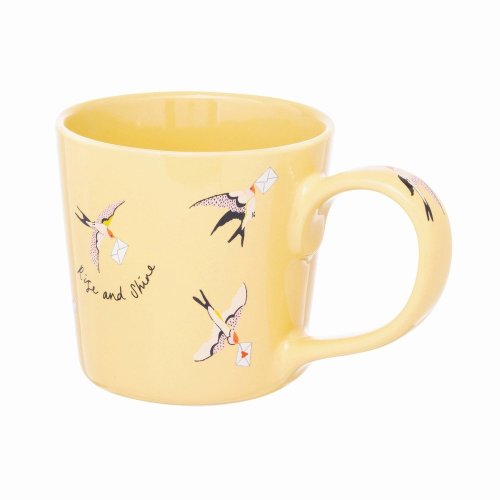 Cath Kidston Love Birds Yellow Dolly Mug