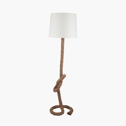 Pacific Lifestyle Martindale Rope Knot and Jute Floor Lamp