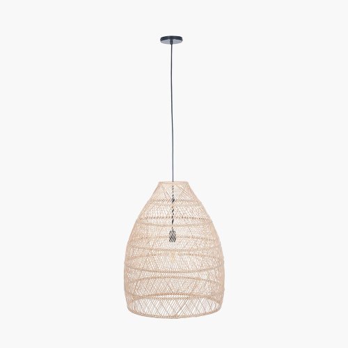 Pacific Lifestyle Molokai Natural Woven Cloche Pendant