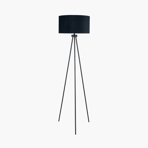 Pacific Lifestyle Houston Metal Tripod Floor Lamp - Matt Black