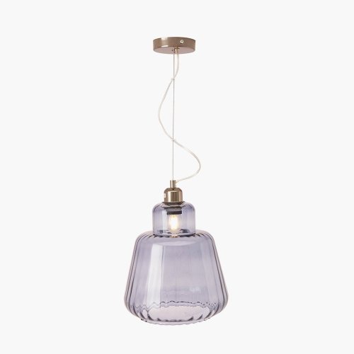 Pacific Lifestyle Porto Optic Glass Tapered Pendant - Grey