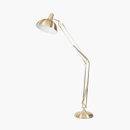 Pacific Lifestyle Alonzo Metal Task Floor Lamp - Brass