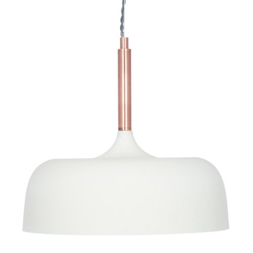 Pacific Lifestyle Anke Matt Domed Metal Pendant - Cream