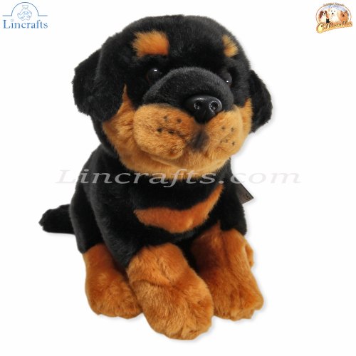Plush Soft Toy Rottweiler Dog by Faithful Friends (23cm)H FROT03