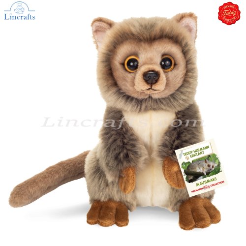 Plush Soft Toy Mouse Lemur by Teddy Hermann (21 cm) 92342