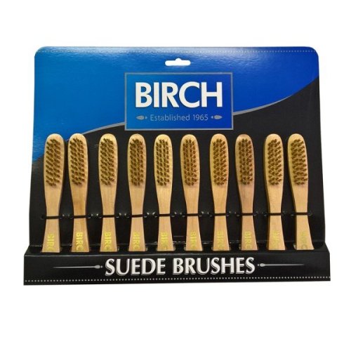 Birch Wood Handle Suede Brush (Single)