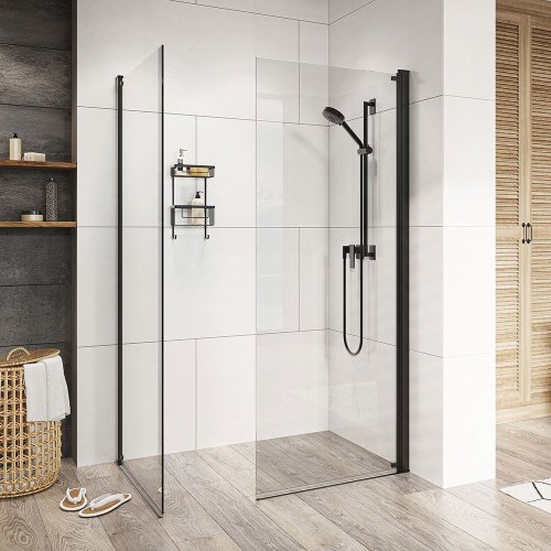 Roman Haven Select 400mm Pivot Deflector Panel (8mm) - Matt Black