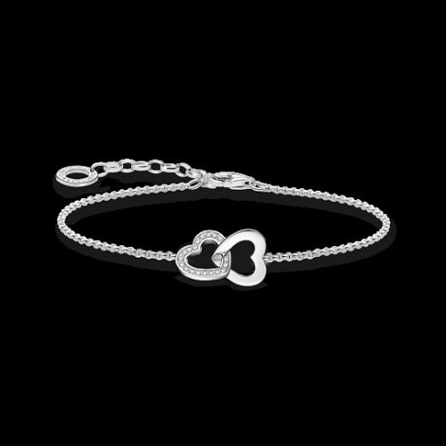 Thomas Sabo Silver Linked Heart Bracelet