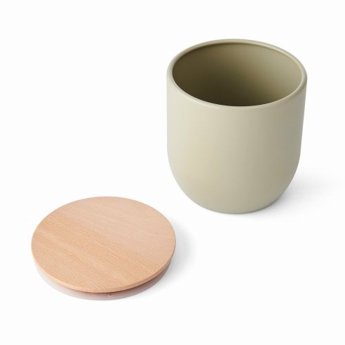 KitchenCraft Idilica Storage Canister 1lt - Putty