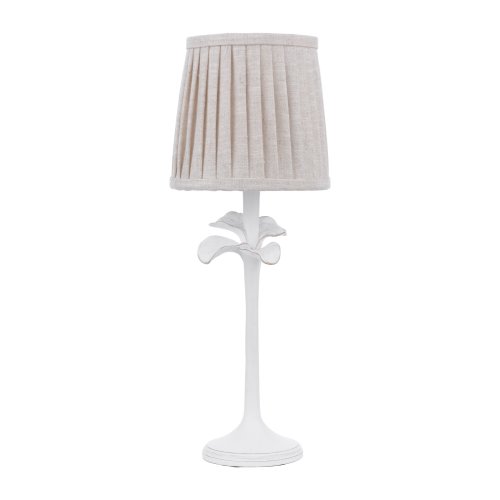 Laura Ashley Eleni Table Lamp Matt White with Shade