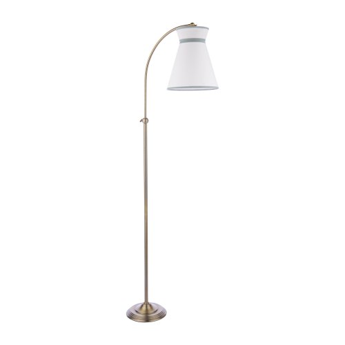 Laura Ashley Dearham Floor Lamp Antique Brass with Shade