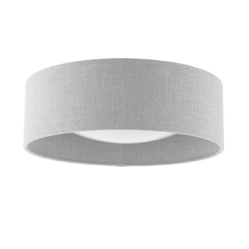 Laura Ashley Bacall 2 Light Flush Natural and White with Shade