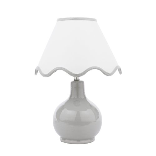 Laura Ashley Bramhope Table Lamp Grey Ceramic with Shade