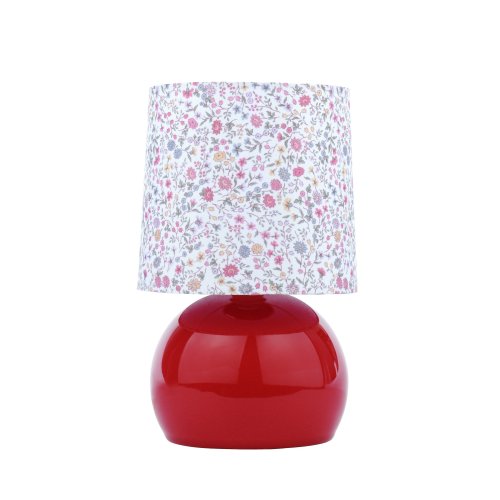 Laura Ashley Knowlton Table Lamp Pink Crackle Glaze with Shade