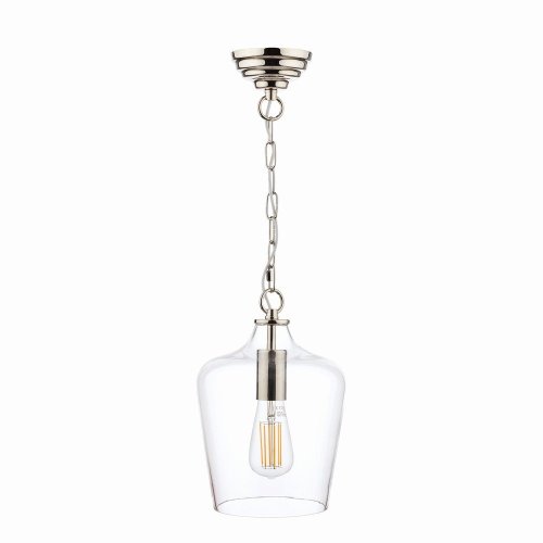 Laura Ashley Ockley Pendant Polished Chrome & Glass