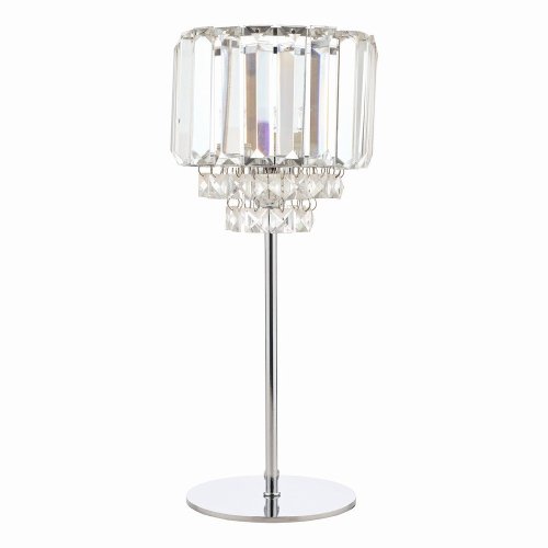 Laura Ashley Vienna Table Lamp Crystal & Polished Chrome