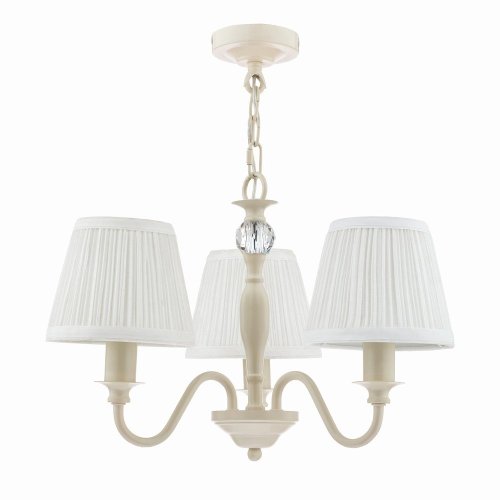Laura Ashley Ellis 3lt Pendant Ivory with Shades