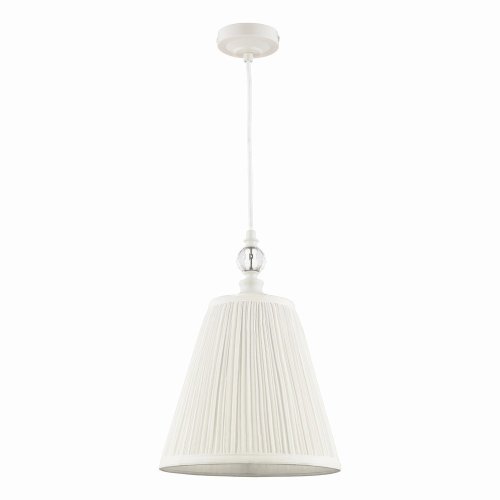 Laura Ashley Ellis Pendant Satin Cream and Crystal with Shade