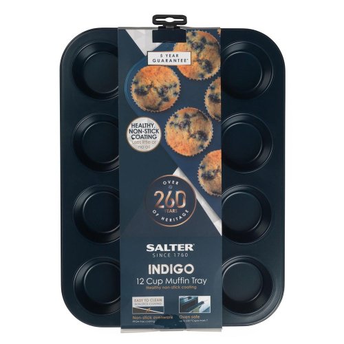 Salter Indigo 12 Cup Muffin Tray