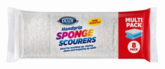 8 PK Non-scratch, Handgrip Sponge Scourers