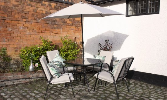 Amalfi Ivory 4 Seater Padded Set