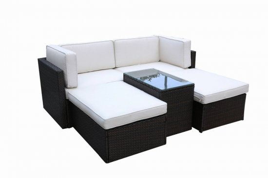 Berlin Brown 4 Seater Multi Setting Relaxer Set