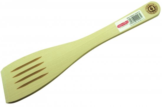 Apollo Housewares Beech Spatula Slotted - 12