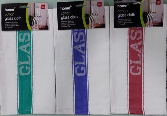 Glass Cloth - assorted colours