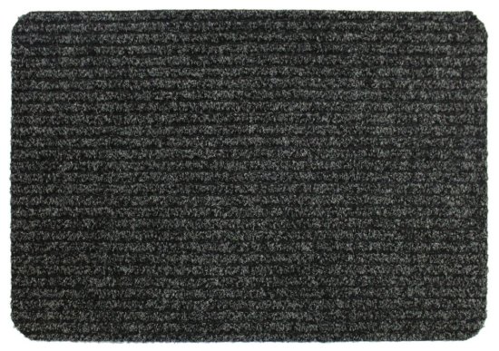 Groundsman Basic Ribbed Indoor Mat 40 x 60cm - Anthracite