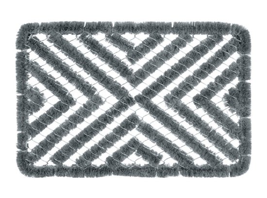 Groundsman Rectangular Wire Scraper Mat 40cm x 60cm Grey