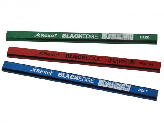 Blackedge Carpenter's Pencils - Assorted (Card 12)