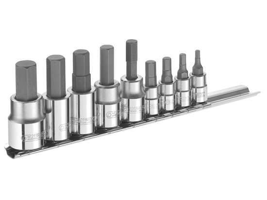 Expert Hex Bit Socket Set of 9 1/4 & 3/8in Drive