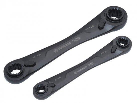 Crescent X6? Ratcheting Spanner Set, 2 Piece