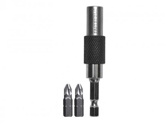 Faithfull 15 Flexi Bit Holder 75mm & PZ2(x2) Bits