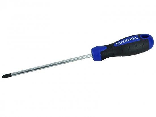 Faithfull Soft Grip Screwdriver Phillips Tip PH2 x 150mm