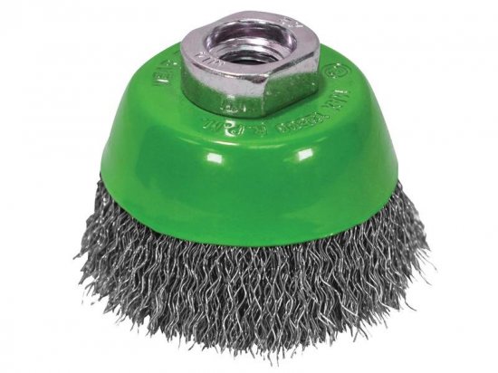 Faithfull Wire Cup Brush 75mm M14x2 0.30mm Stainless Steel Wire