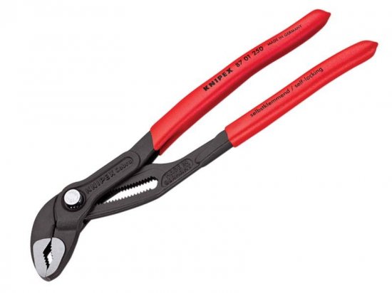 Knipex Cobra Water Pump Pliers PVC Grip 250mm - 46mm Capacity