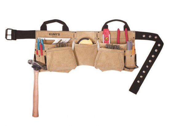 Kuny's AP-622A Carpenter's Apron Split Grain Leather