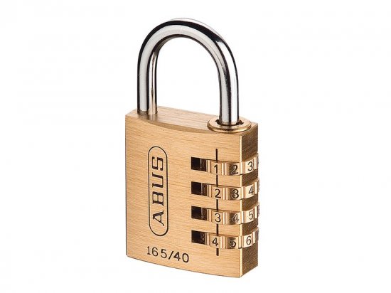 Abus 165/40 40mm Solid Brass Body Combination Padlock (4-Digit)