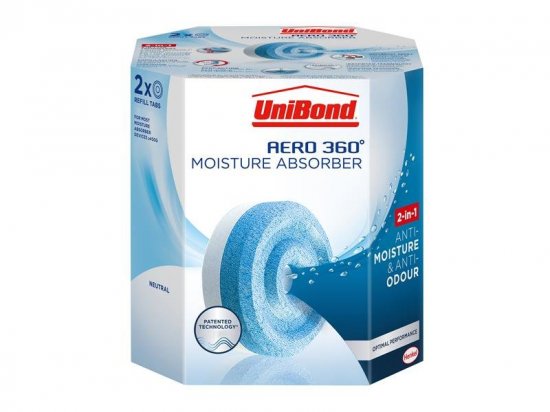 UniBond Aero 360 Moisture Absorber Refills (Pack of 2) - Neutral